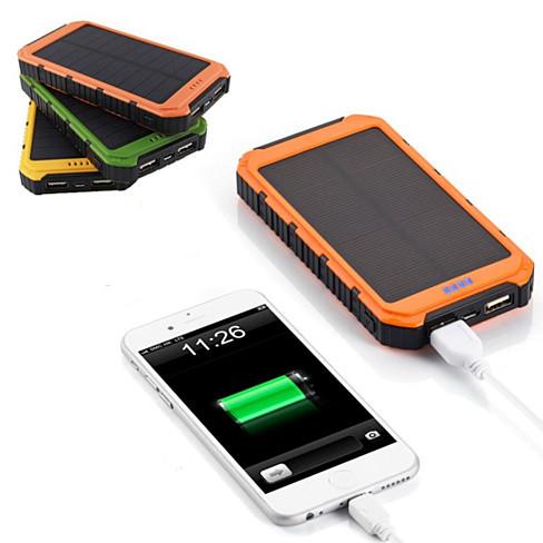 Roaming fold-out solar power bank for outdoor charging and emergency backup