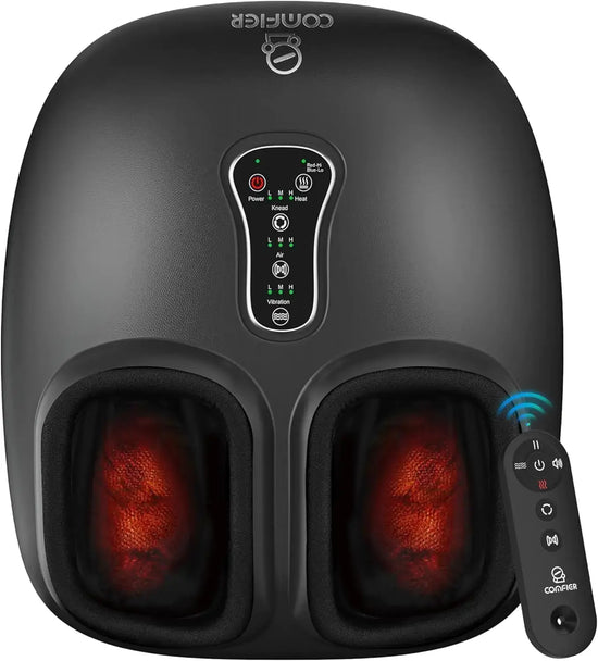 Electric Foot Massager Providing Warmth and Deep Kneading Relief