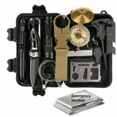 TrailGuard 14-in-1 emergency survival kit with outdoor gear essentials